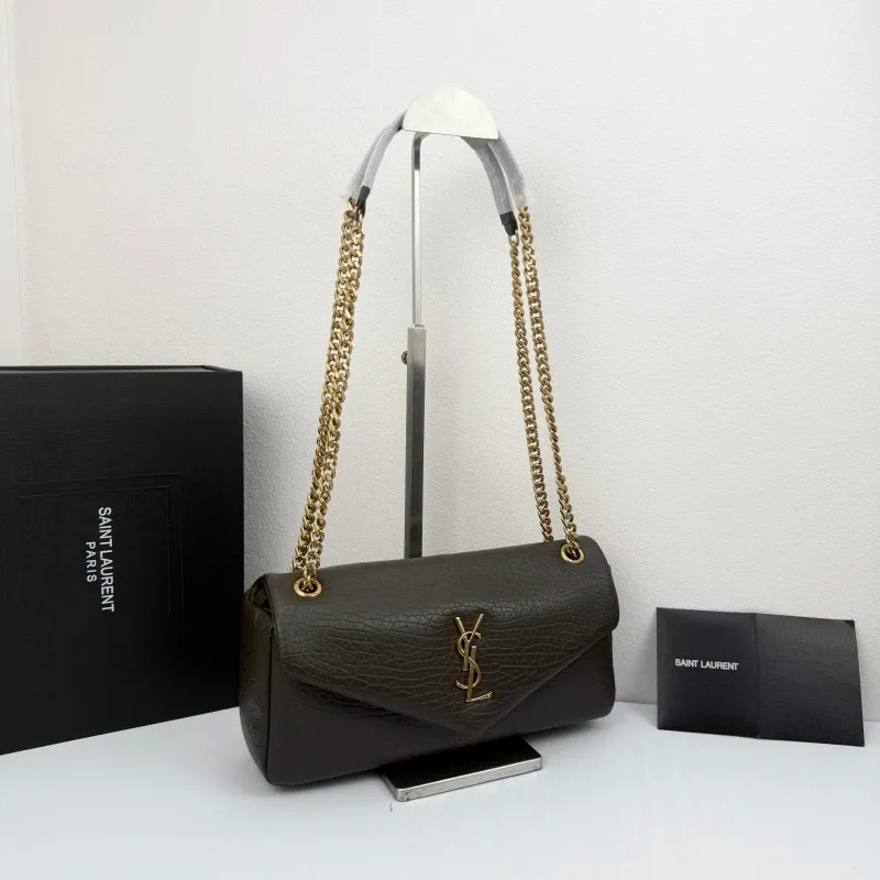 Alternative view of YSL Dark Brown Top Handle Shoulder Bag 331