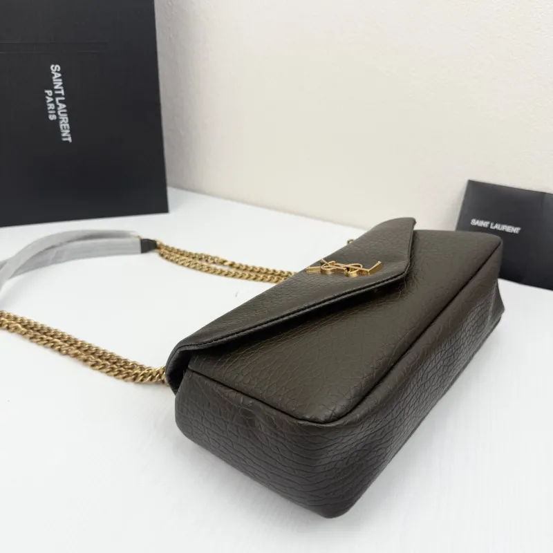 YSL Dark Brown Top Handle Shoulder Bag 331 - Image 4