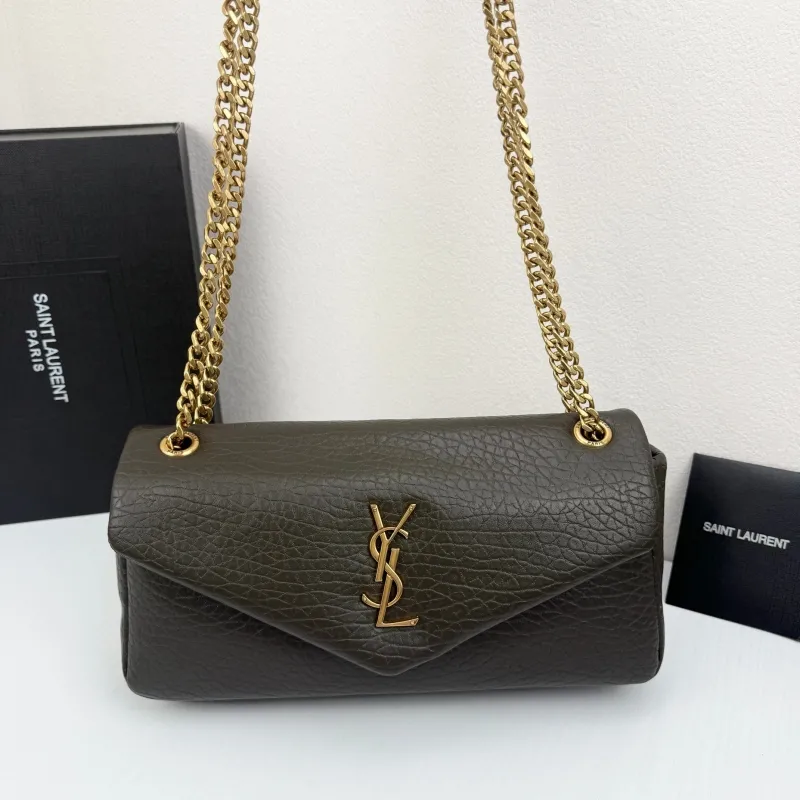 YSL Dark Brown Top Handle Shoulder Bag 331 - Image 5