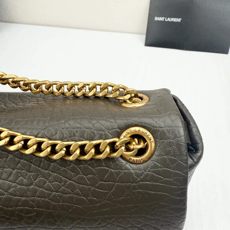 YSL Dark Brown Top Handle Shoulder Bag 331 - Image 6
