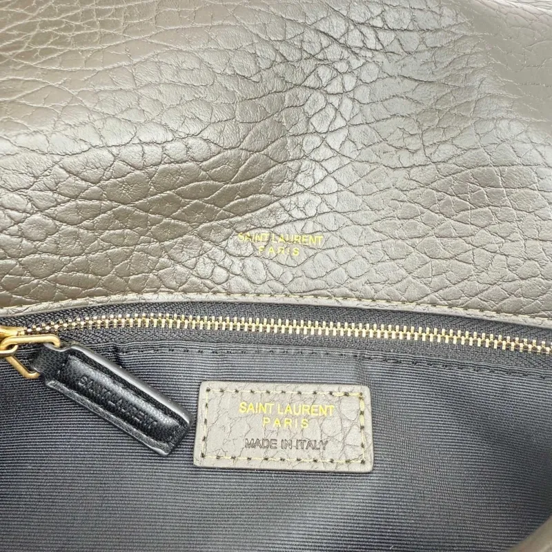 YSL Dark Brown Top Handle Shoulder Bag 331 - Image 8