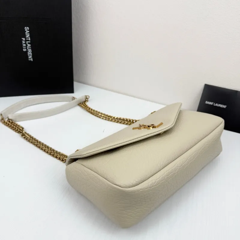 YSL Cream Top Handle Shoulder Bag 30x15x5cm 332 - Image 4