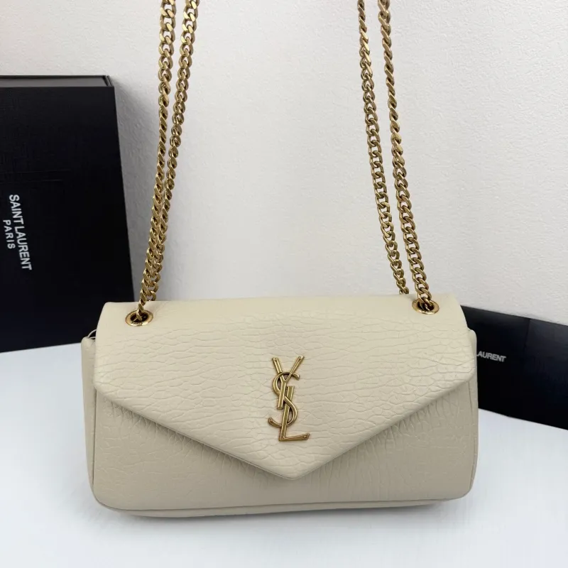 YSL Cream Top Handle Shoulder Bag 30x15x5cm 332 - Image 5
