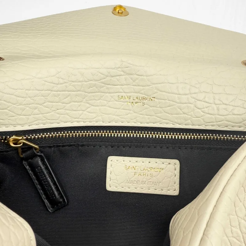 YSL Cream Top Handle Shoulder Bag 30x15x5cm 332 - Image 8