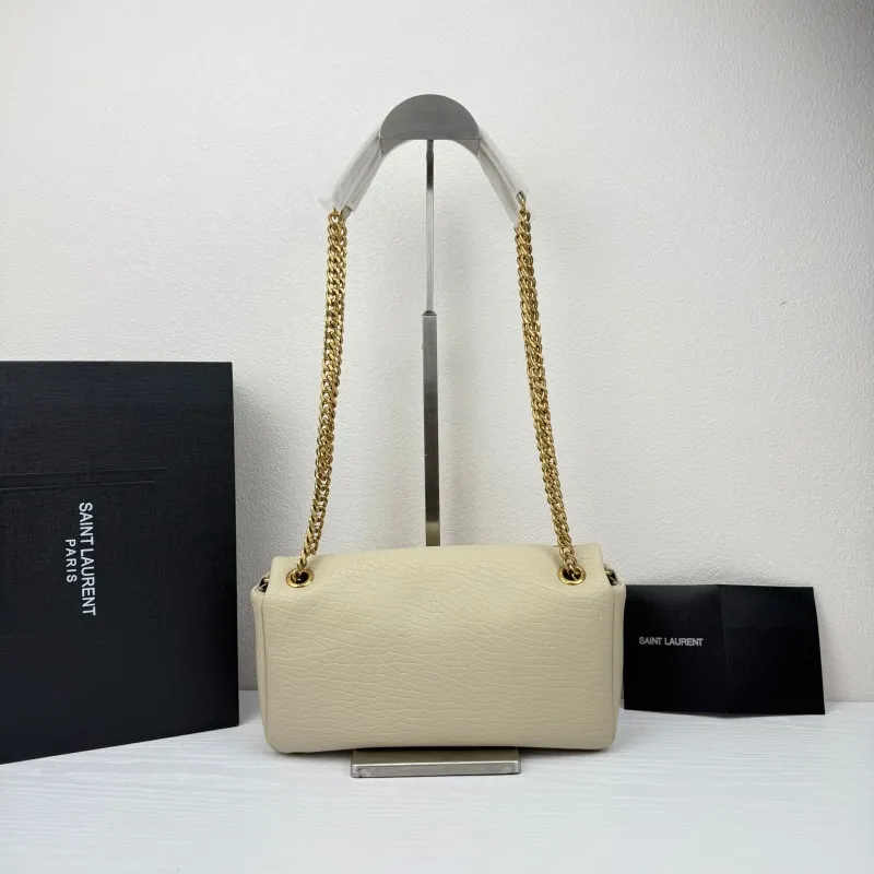 YSL Cream Chain Shoulder Bag 336 - Image 3