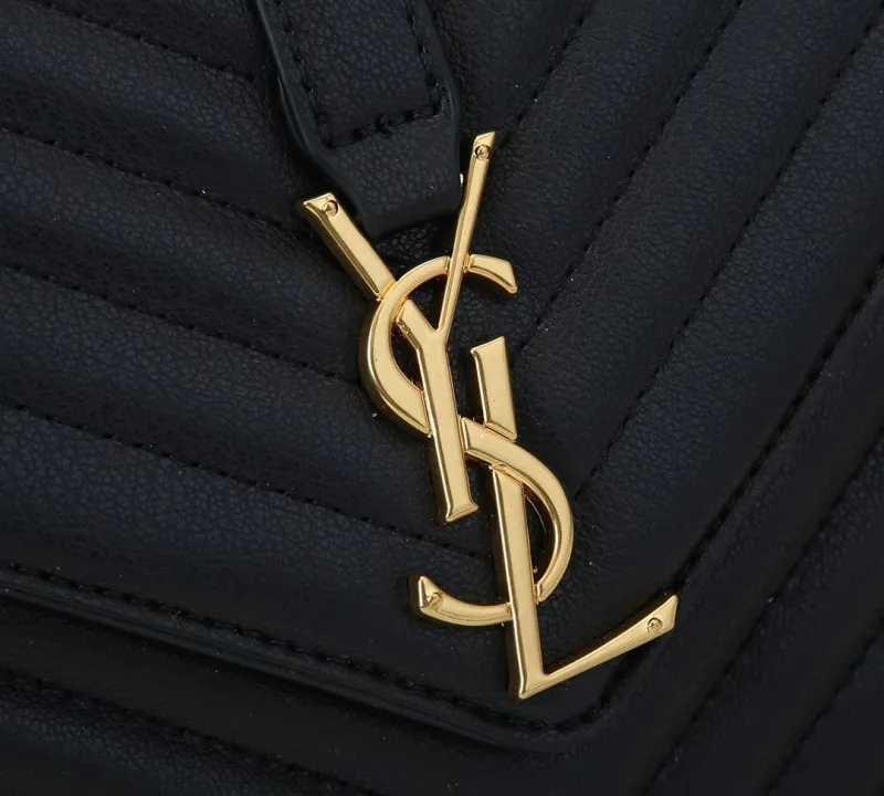 YSL Black Top Handle Shoulder Bag 348 - Image 3