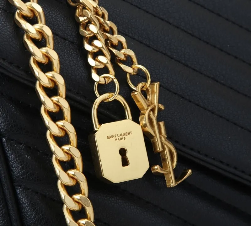 YSL Black Top Handle Shoulder Bag 348 - Image 4