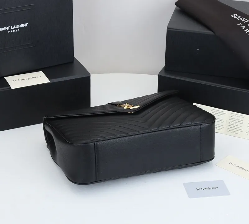 YSL Black Top Handle Shoulder Bag 348 - Image 8