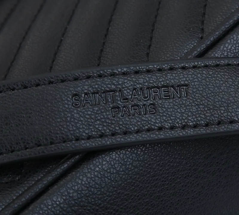 Saint Laurent Black Quilted Top Handle Chain Bag - Image 9