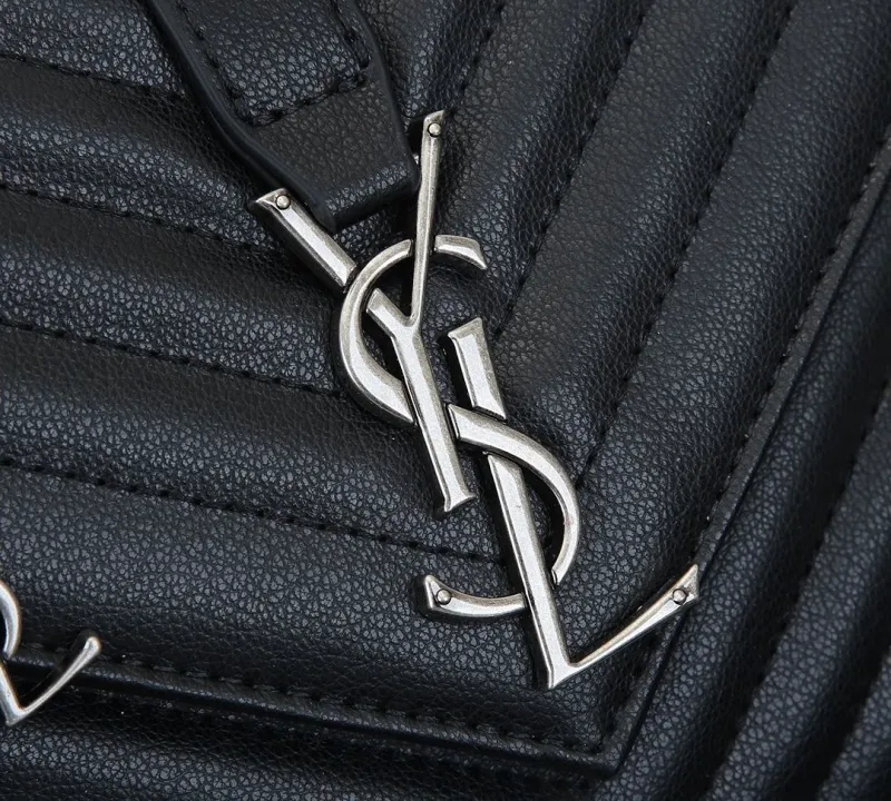 Saint Laurent YSL Black Quilted Top Handle Bag - Image 3
