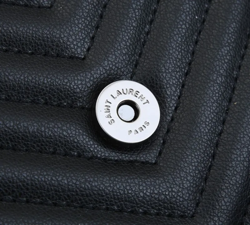 Saint Laurent YSL Black Quilted Top Handle Bag - Image 9