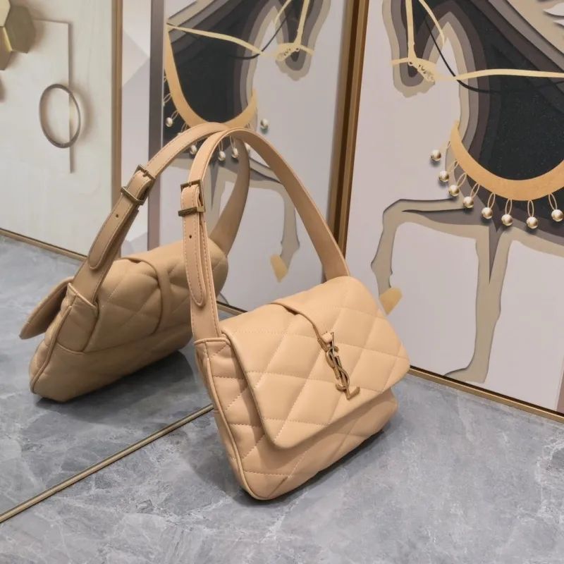 Alternative view of YSL Beige Quilted Shoulder Bag 353
