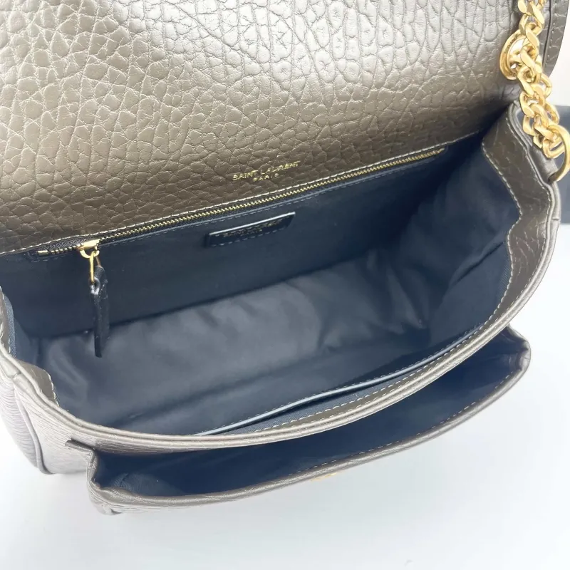 YSL Dark Gray Chain Shoulder Bag 9250 - Image 7