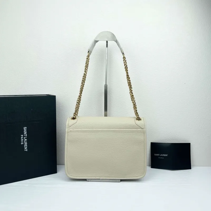 YSL Cream Chain Shoulder Bag 9250 28x22x9cm - Image 3