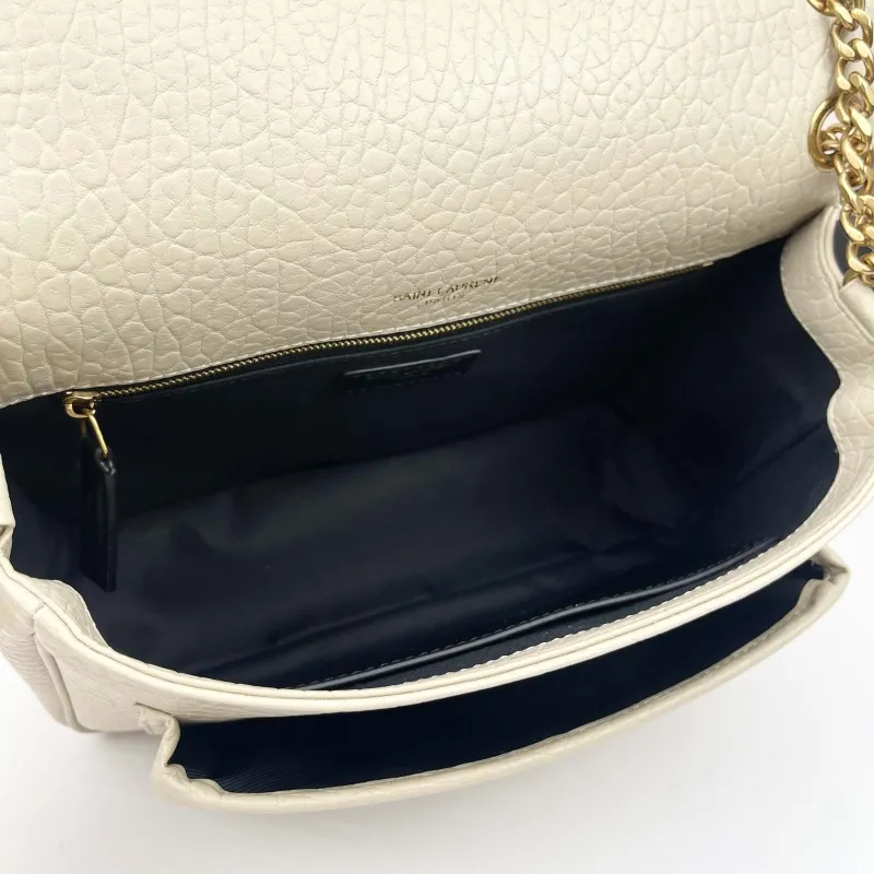YSL Cream Chain Shoulder Bag 9250 28x22x9cm - Image 7