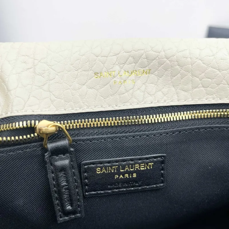 YSL Cream Chain Shoulder Bag 9250 28x22x9cm - Image 8