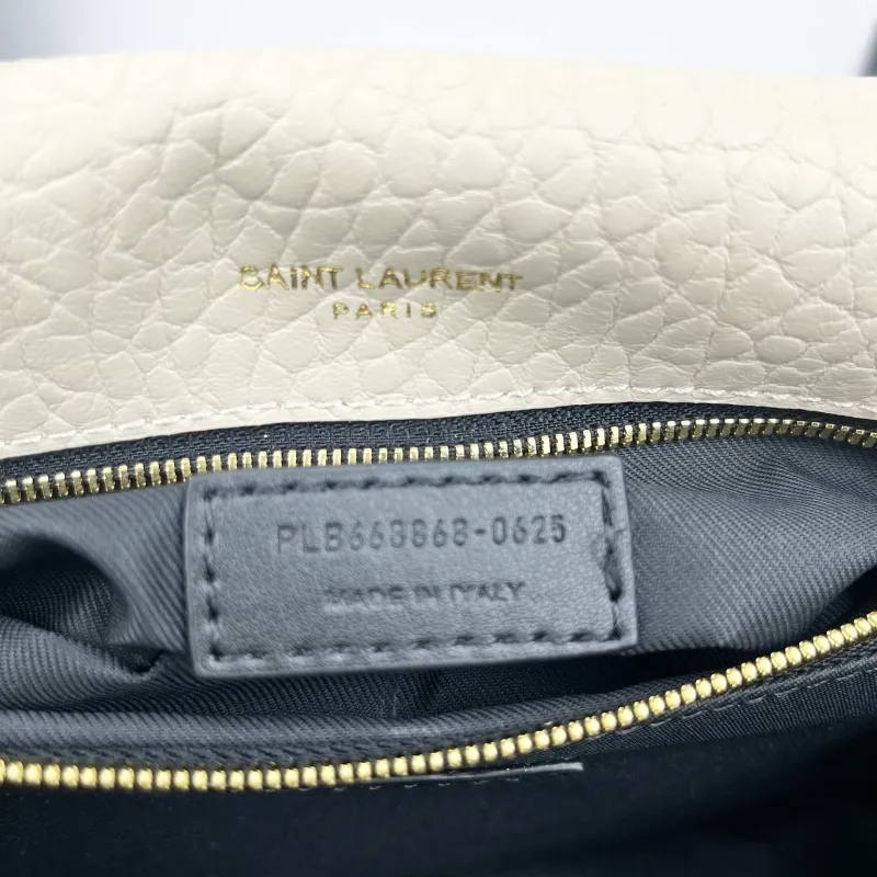 YSL Cream Chain Shoulder Bag 9250 28x22x9cm - Image 9