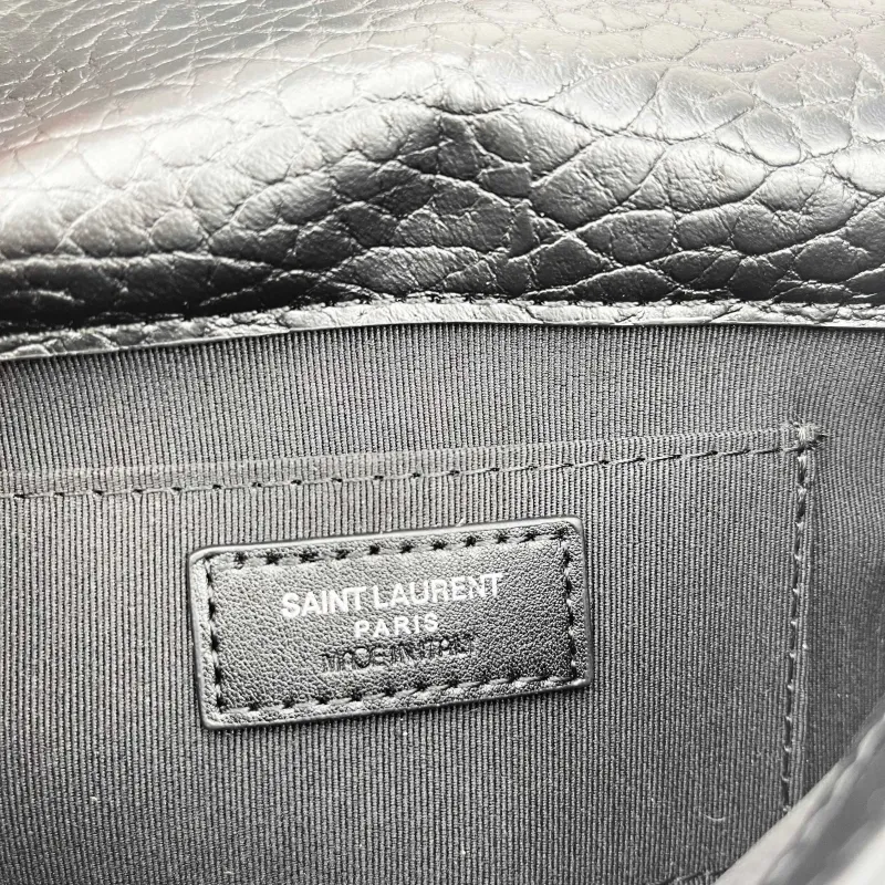 Saint Laurent Black Leather Chain Shoulder Bag 18x12.5x5cm - Image 8
