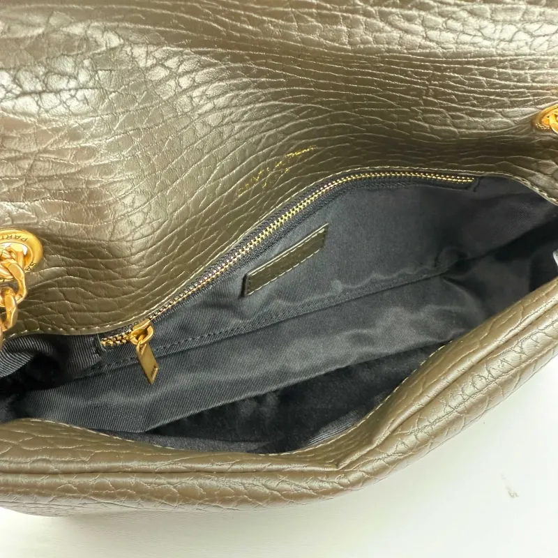 YSL Dark Olive Chain Shoulder Bag 374 - Image 7