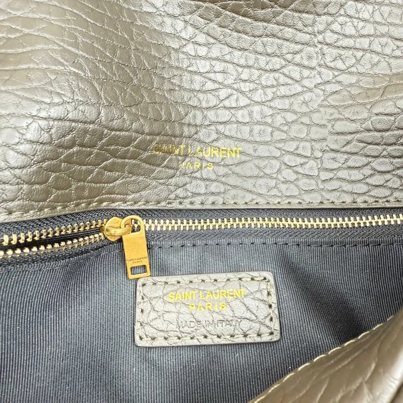 YSL Dark Olive Chain Shoulder Bag 374 - Image 8
