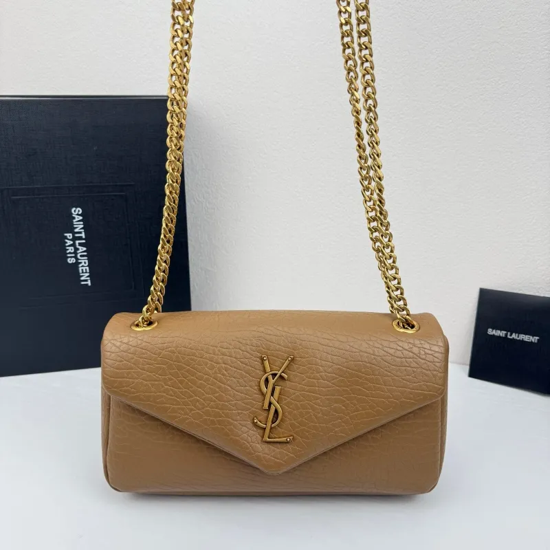Saint Laurent Tan Top Handle Chain Bag 375 26x14x7cm - Image 5