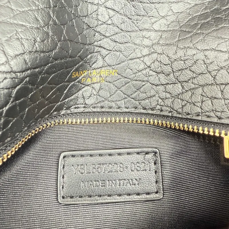 YSL Black Leather Chain Shoulder Bag 378 26x14x7cm - Image 9