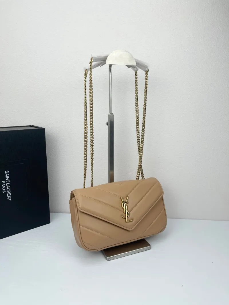 Alternative view of YSL Beige Top Handle Chain Shoulder Bag 379