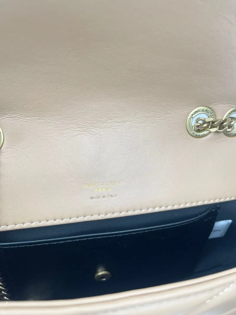 YSL Beige Top Handle Chain Shoulder Bag 379 - Image 8