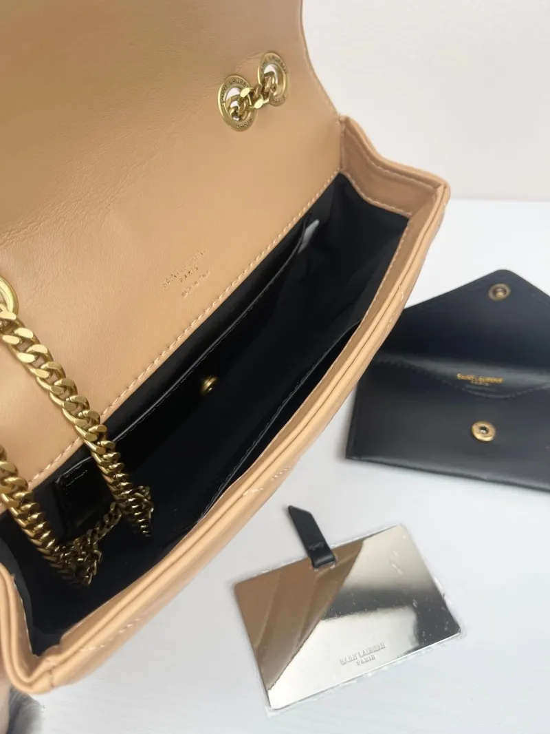 YSL Beige Top Handle Chain Shoulder Bag 379 - Image 9