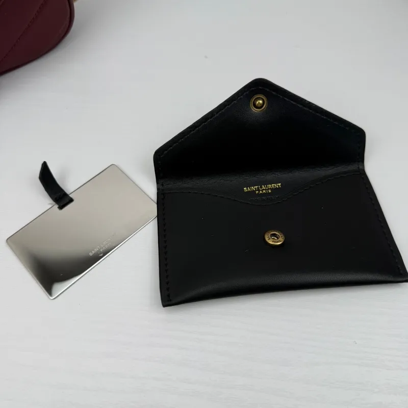 YSL Maroon Chain Shoulder Bag 381 - Image 7