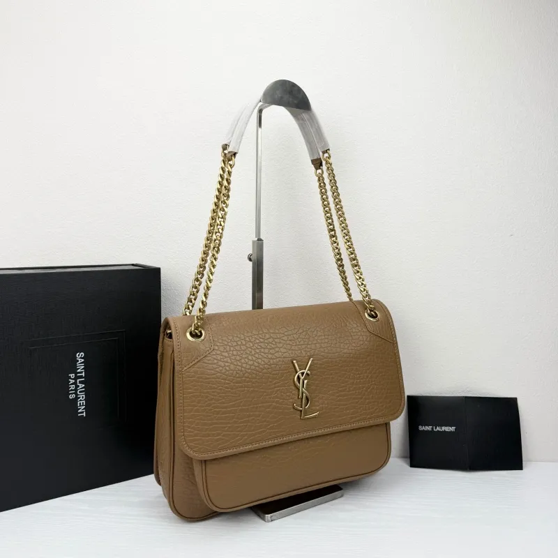 Alternative view of Saint Laurent Brown Leather Top Handle Bag 32X23X9cm 384