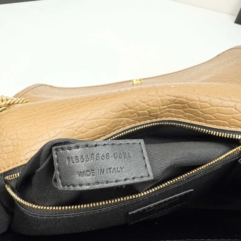 Saint Laurent Brown Leather Top Handle Bag 32X23X9cm 384 - Image 9