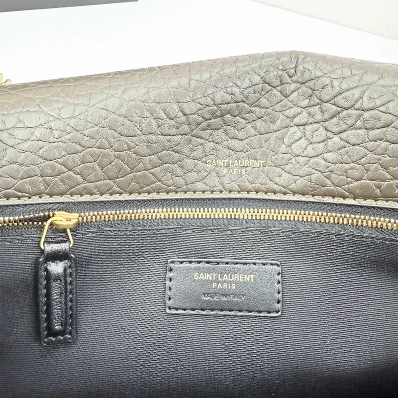 Saint Laurent YSL Dark Brown Chain Shoulder Bag 385 32x23x9cm - Image 8