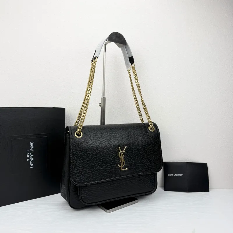 Alternative view of YSL Black Chain Shoulder Bag 388 Size 32x23x9cm