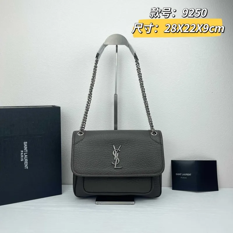 Saint Laurent Gray Chain Shoulder Bag 9250