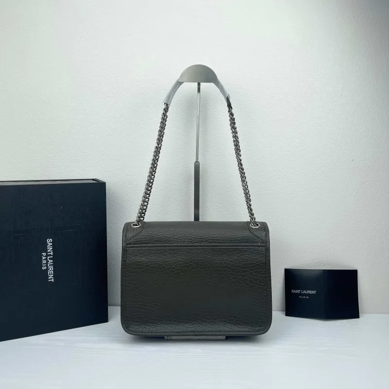 Saint Laurent Gray Chain Shoulder Bag 9250 - Image 3