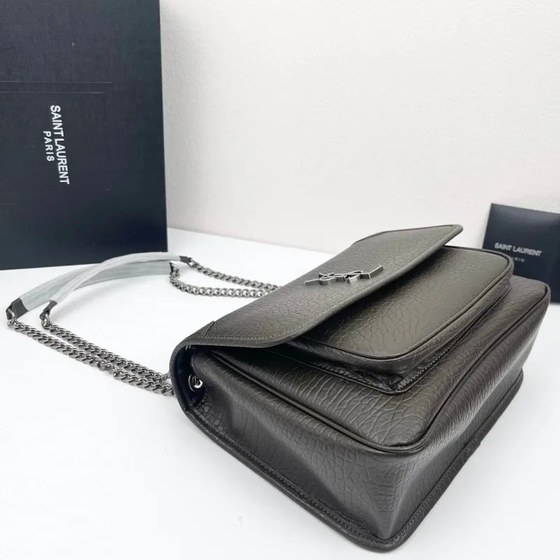Saint Laurent Gray Chain Shoulder Bag 9250 - Image 4