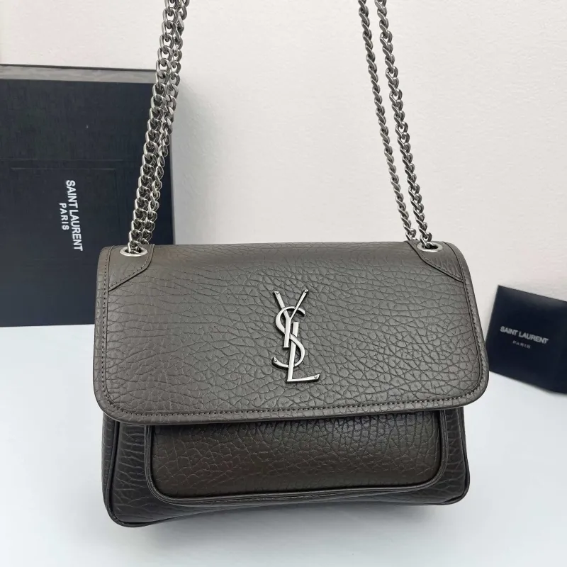 Saint Laurent Gray Chain Shoulder Bag 9250 - Image 5