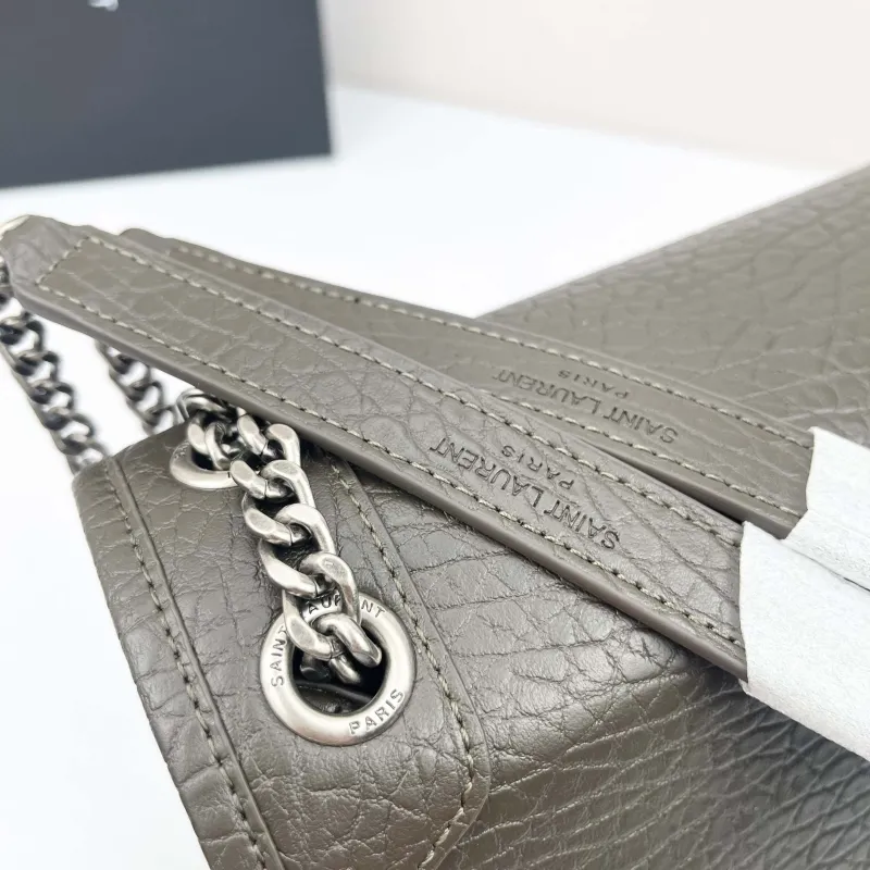 Saint Laurent Gray Chain Shoulder Bag 9250 - Image 6