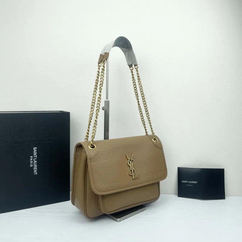 Alternative view of Saint Laurent Tan Chain Shoulder Bag 9250