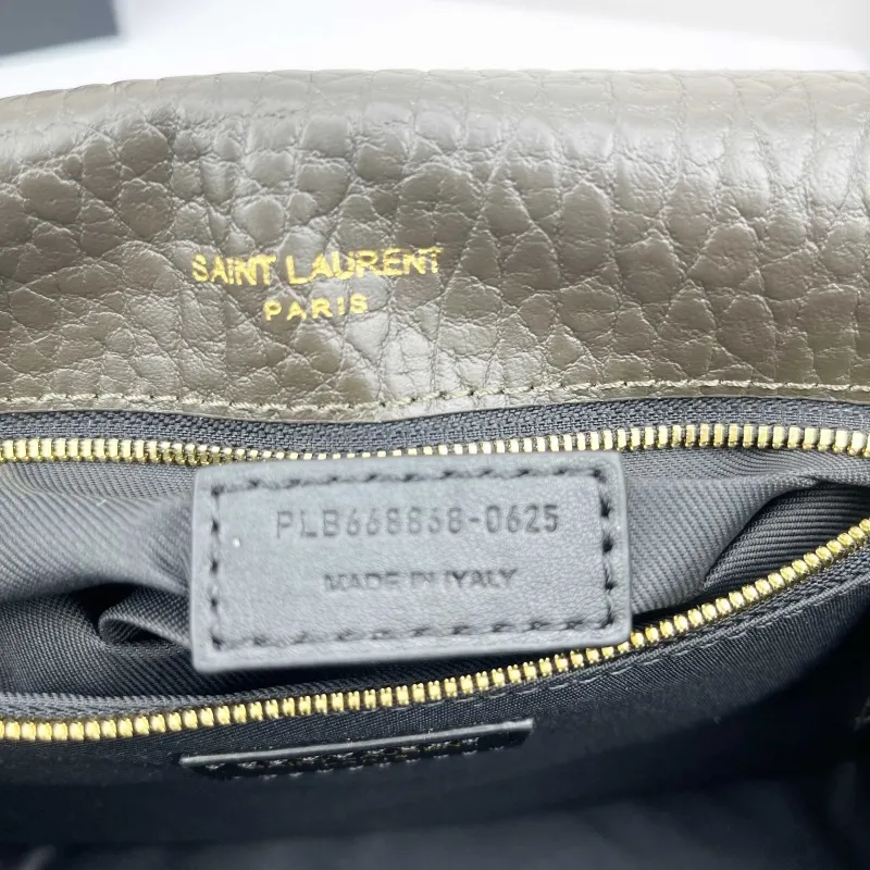 Saint Laurent 9250 Dark Gray Chain Shoulder Bag - Image 9