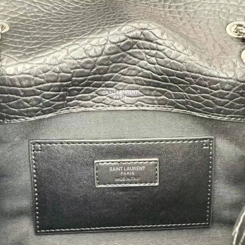 Saint Laurent Black Leather Chain Shoulder Bag - Image 8