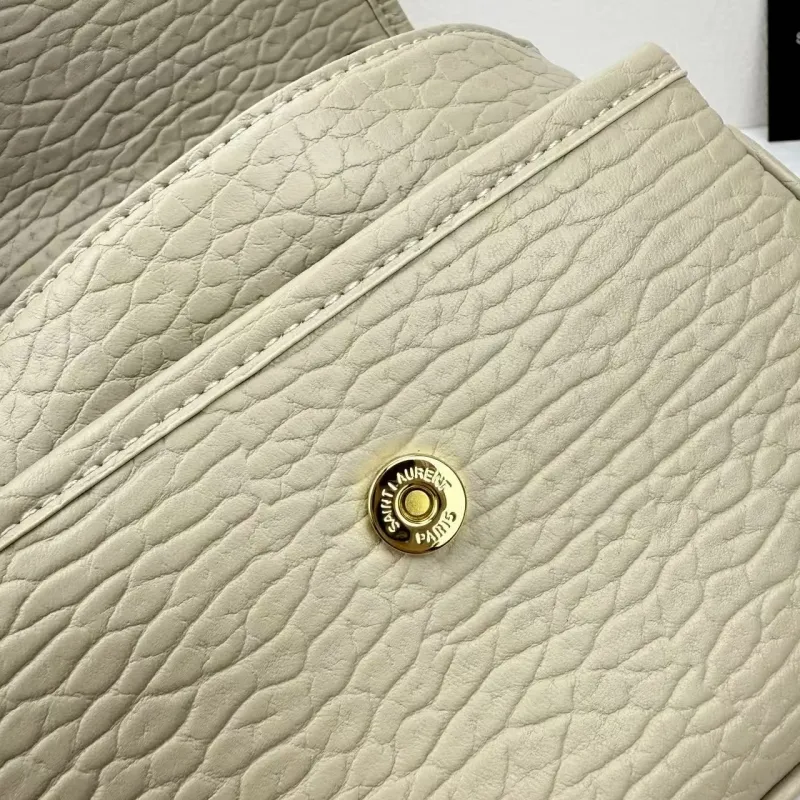 YSL Cream Top Handle Shoulder Bag 401 Size 21x16x7.5cm - Image 9