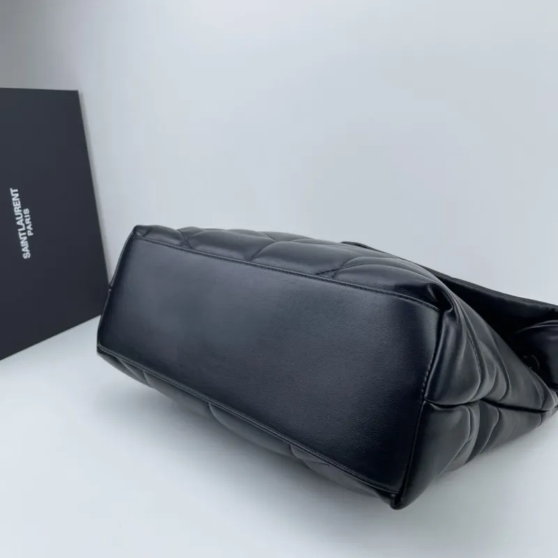 YSL Black Top Handle Shoulder Bag 408 - Image 4