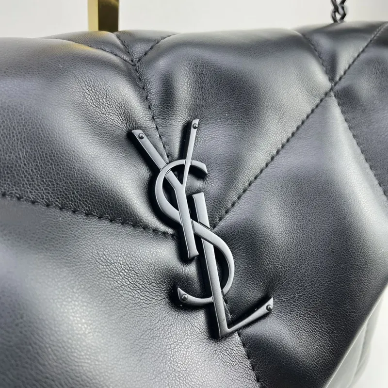 YSL Black Top Handle Shoulder Bag 408 - Image 5