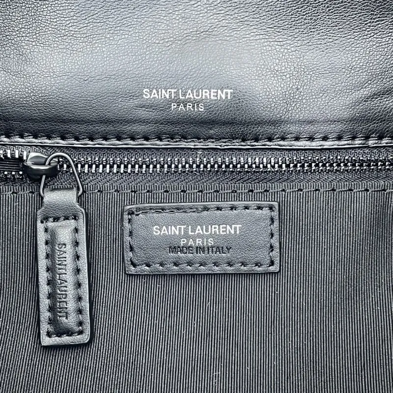 YSL Black Top Handle Shoulder Bag 408 - Image 8