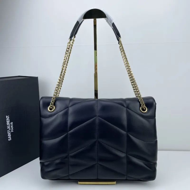 Alternative view of YSL Black Quilted Shoulder Bag 410