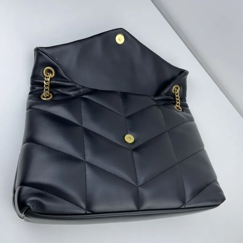 YSL Black Quilted Shoulder Bag 410 - Image 4