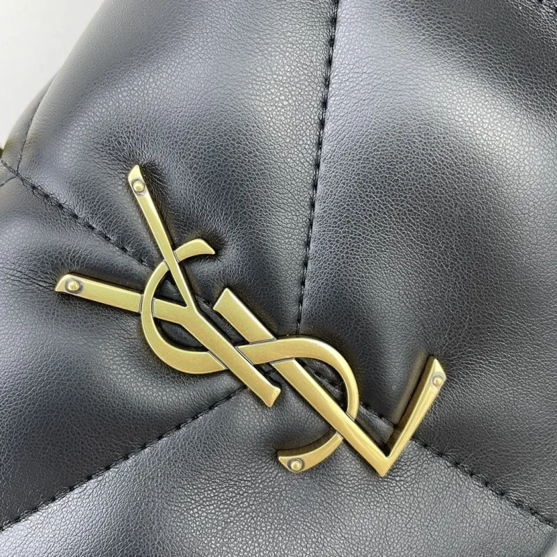 YSL Black Quilted Shoulder Bag 410 - Image 6