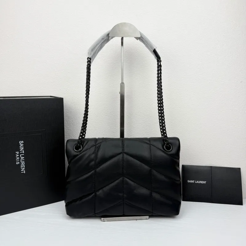 Saint Laurent Black Top Handle Bag 411 - Image 3